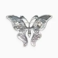 Брошь &laquo;Галиотис&raquo;, бабочка летящая, в серебре