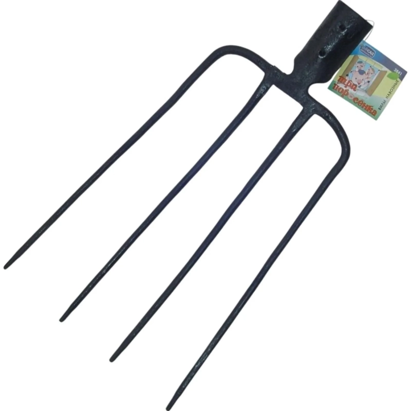 Вилы копальные 4-рогие 20x29 см без черенка