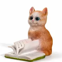 Фигурка &laquo;Котёнок листает книгу&raquo;, 10&times;7.2&times;10.5 см