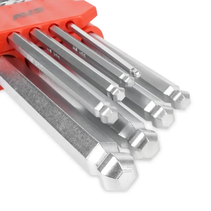 Набор ключей торцевых шестигранных шаровых 8 предметов (3-12мм)AVS HKS-8B