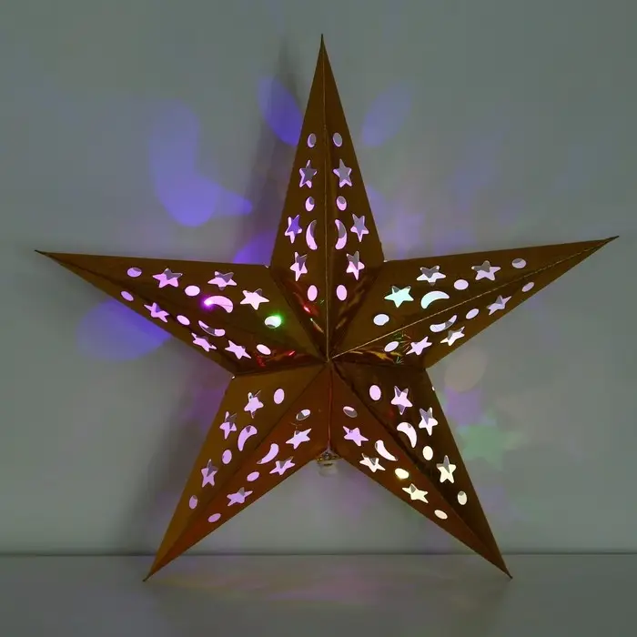 Звезда интерьерная с гирляндой модель G-13 Звезда интерьерная с гирляндой модель G-13 "Искры", 45 х 45 см