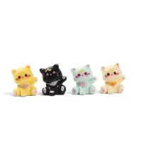 Сувенир смола "Котики с косыночками" набор 4 шт 2х1,2х2,3 см