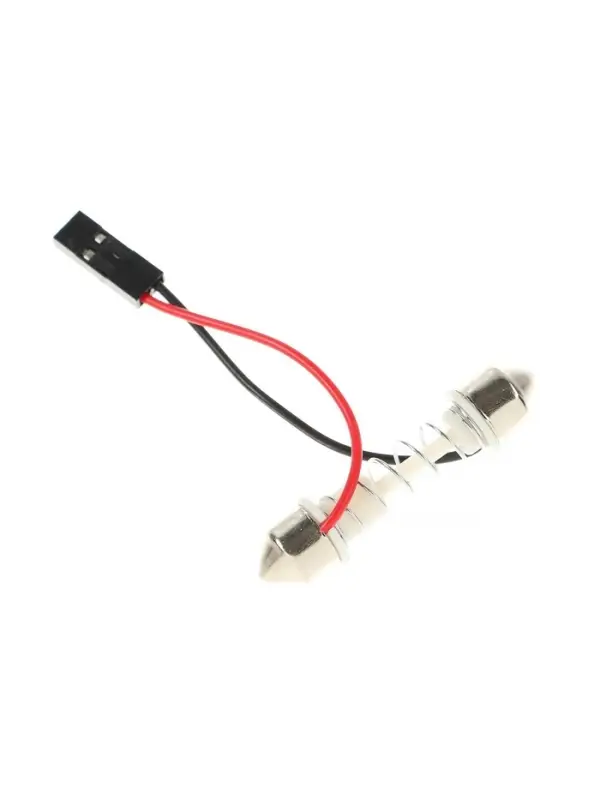 Автомобильная лампа светодиодная, 12 В, 36 SMD, два переходника, свет белый