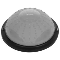 Полусфера BOSU гимнастическая ONLYTOP, массажная, с насосом, 46&times;20 см, серая