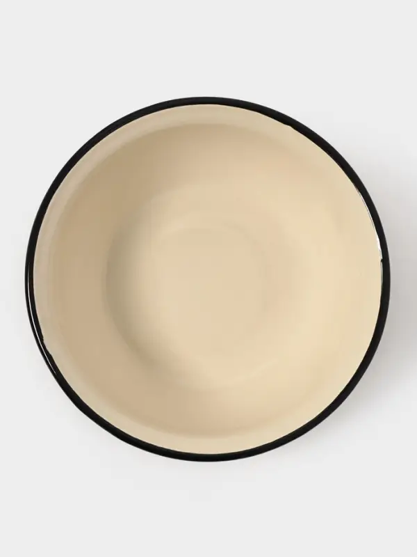 Миска эмалированная, 1 л, слоновая, кости