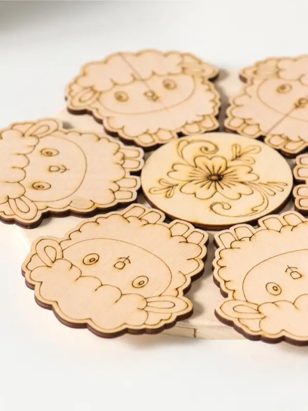 Подставка под горячее &laquo;Овечка&raquo; 19см, можжевельник, фанера