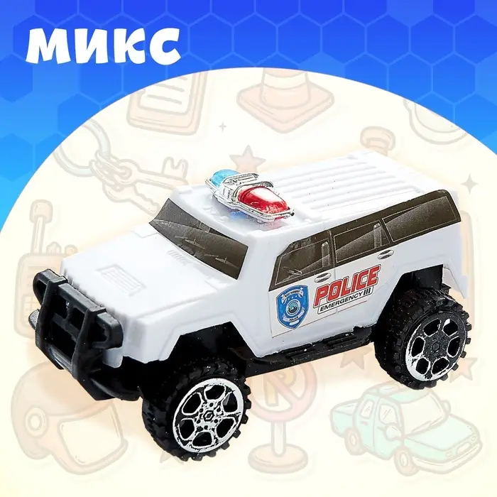 Машина инерционная «Полиция», МИКС Машина инерционная «Полиция», МИКС