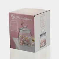 Банка для сыпучих продуктов Paşabah&ccedil;e Kitchen Slim, 575 мл, стекло, прозрачная