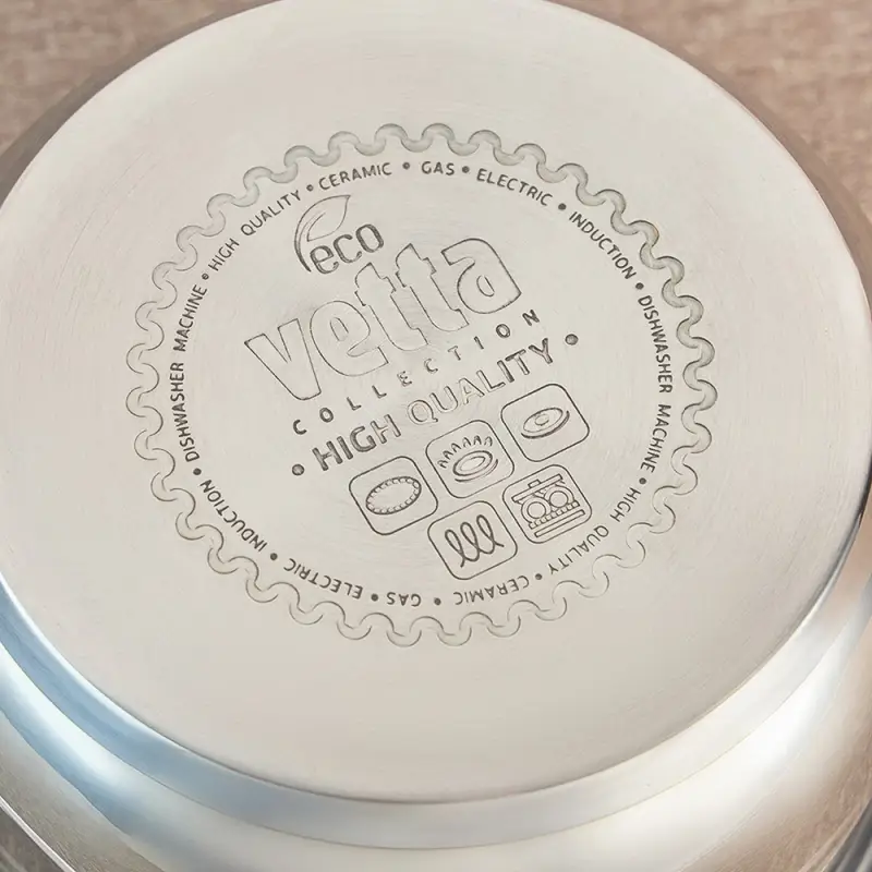 VETTA Фултон Кастрюля 18х10,5см, 2,1л, со стекл. крышкой, индукция