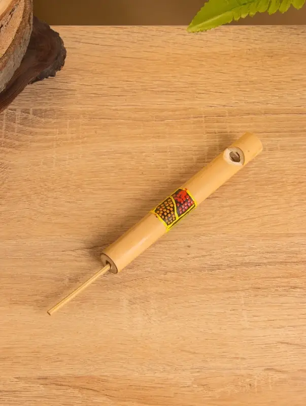Сувенирный музыкальный инструмент «Свисток», 15.5×1.5×1.5 см, бамбук
