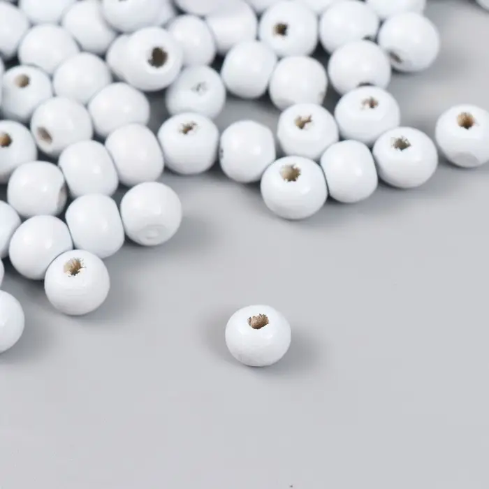 Бусины для творчества дерево «Серебристо-серый», d=0.8 см, набор 20 г Бусины для творчества дерево «Серебристо-серый», d=0.8 см, набор 20 г