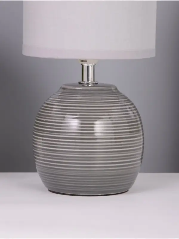 Лампа настольная RISALUX &laquo;Бриз&raquo;, 40 Вт, Е14, серая, 13&times;13&times;25 см