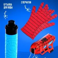 Игровой набор &laquo;Человек-паук&raquo; с перчатками, 1 устройство запуска, стреляет водой