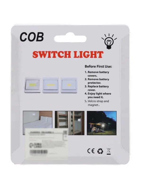 Фонарь-светильник &laquo;Мастер К&raquo;, 3 Вт, COB, от батареек 3&times;ААА, магнит, липучка, 8.6&times;3 см