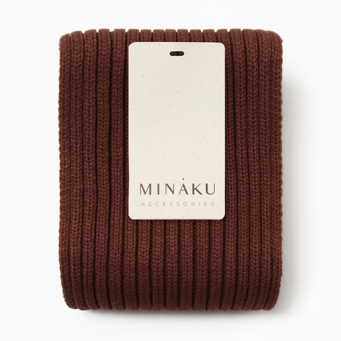 Шарф женский MINAKU, цвет кофейный, 180*18 Шарф женский MINAKU, цвет кофейный, 180*18