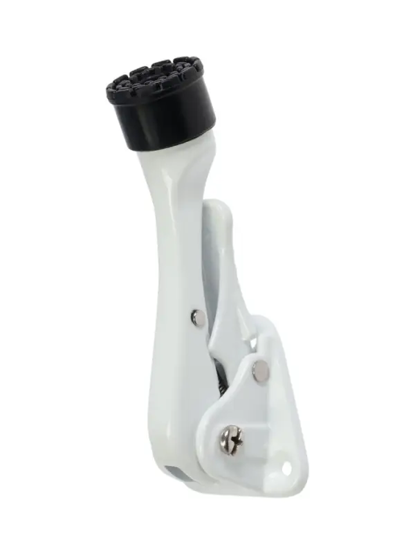 Фиксатор дверной LOCKLAND “козья ножка”, с автоподъемом, цвет белый Фиксатор дверной LOCKLAND “козья ножка”, с автоподъемом, цвет белый