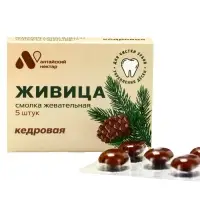 Живица кедровая для укрепления десен, 5 шт.