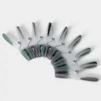 Набор прищепок бельевых Доляна, 20 шт., пластик, 8.4&times;1.6 см, серо-зелёный