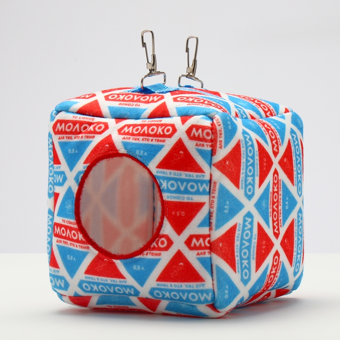 Подвесной домик-кубик Подвесной домик-кубик "Молоко", 17 х 17 х17 см