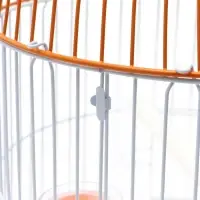 Клетка для птиц круглая укомплектованная Bd-4/2, 23.5&times;33 см, оранжевая