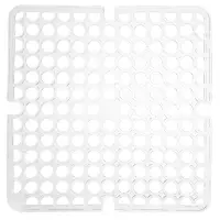 Коврик в раковину противоскользящий тм VETTA Кругляш, 27,5х27,5см, ПВХ, 4 цвета