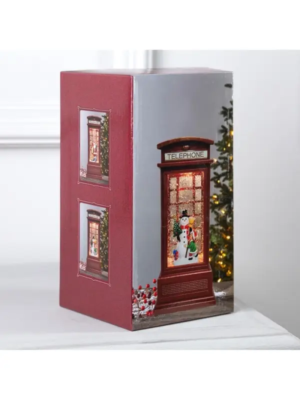 Светодиодная фигура &laquo;Дед Мороз и олень&raquo; 9&times;20&times;8 см, пластик, от батареек ААх3, USB, свечение тёплое белое