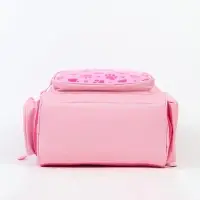 Ранец с эргономичной спинкой квадратный с доп. элементами "Мишка"