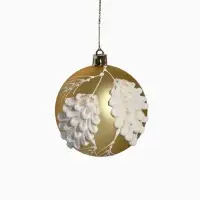 Набор шаров пластик d-8 см, 6 шт "Ловель" золото Набор шаров пластик d-8 см, 6 шт "Ловель" золото