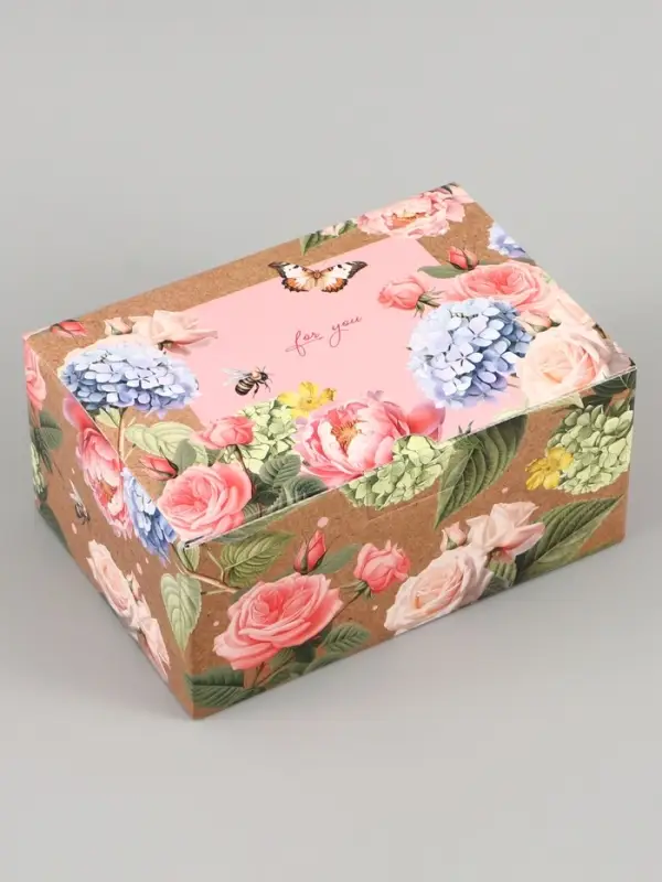 Коробка подарочная самосборная For you, 22&times;15&times;10 см