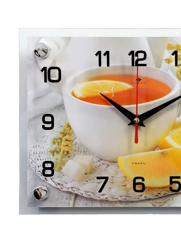 Часы настенные интерьерные &laquo;Чай с лимоном&raquo;, серия: Кухня, 20&times;26 см, от батарейки 1&times;АА