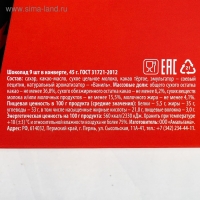 Шоколад молочный «Настоящему герою. С 23 февраля», открытка, 9 шт. х 5 г