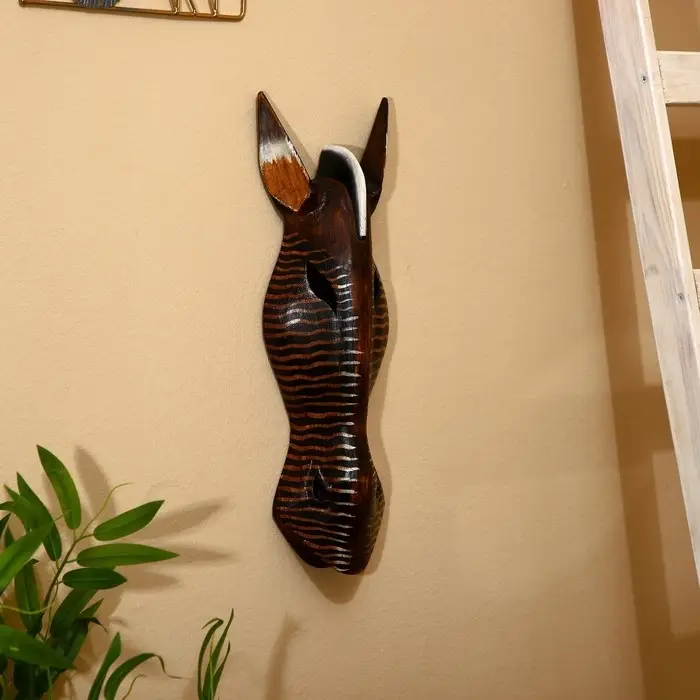 Маска дерево Маска дерево "Зебра" 50х16х7 см