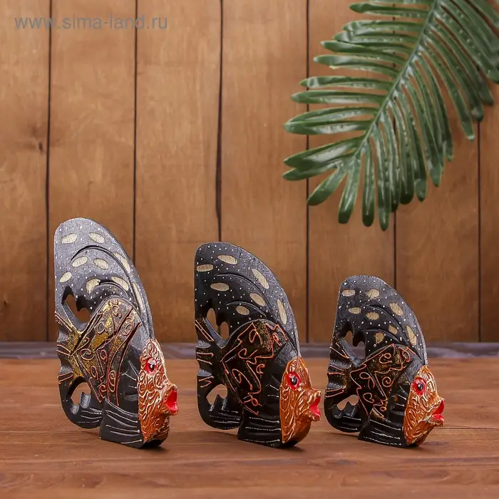 Набор сувенирный  Набор сувенирный "Королевские рыбки"(3 шт) 14х8х10 см