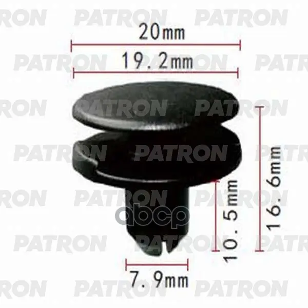 клипса пластмассовая PATRON арт. P37-0951