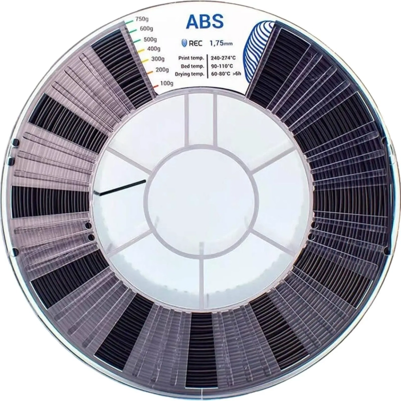 Пластик ABS REC 1.75мм черный