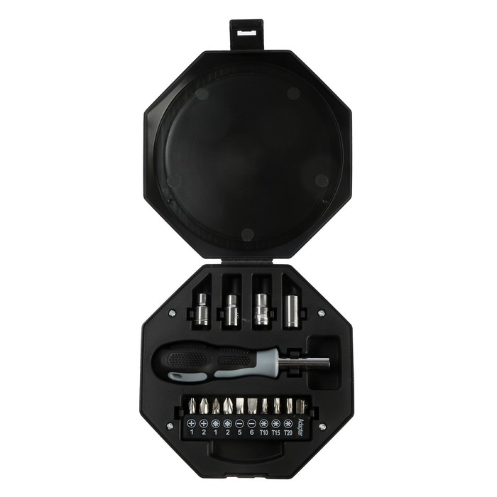 Набор инструментов ТУНДРА, подарочный пластиковый кейс  Набор инструментов ТУНДРА, подарочный пластиковый кейс "Гантель", 20 предметов