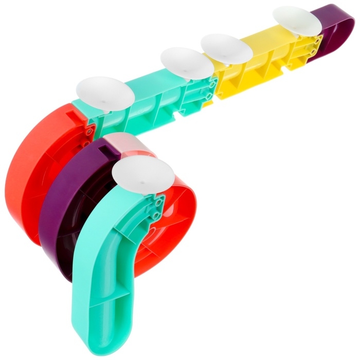 Игрушка для ванны «Водная горка», 11 деталей, 5 игрушек, ковш, на присосках, Крошка Я Игрушка для ванны «Водная горка», 11 деталей, 5 игрушек, ковш, на присосках, Крошка Я