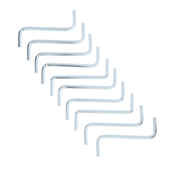 Ключ мебельный ТУНДРА, шестигранный S-образный, сталь 45, 4 мм, 10 шт. Ключ мебельный ТУНДРА, шестигранный S-образный, сталь 45, 4 мм, 10 шт.