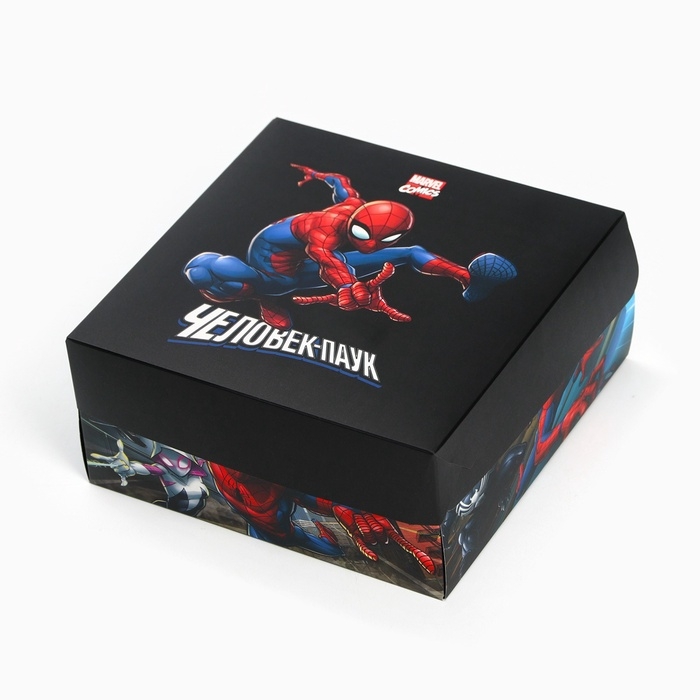 Коробка подарочная складная с 3Д, Человек-паук, 15 х 15 х 7 см Коробка подарочная складная с 3Д, Человек-паук, 15 х 15 х 7 см
