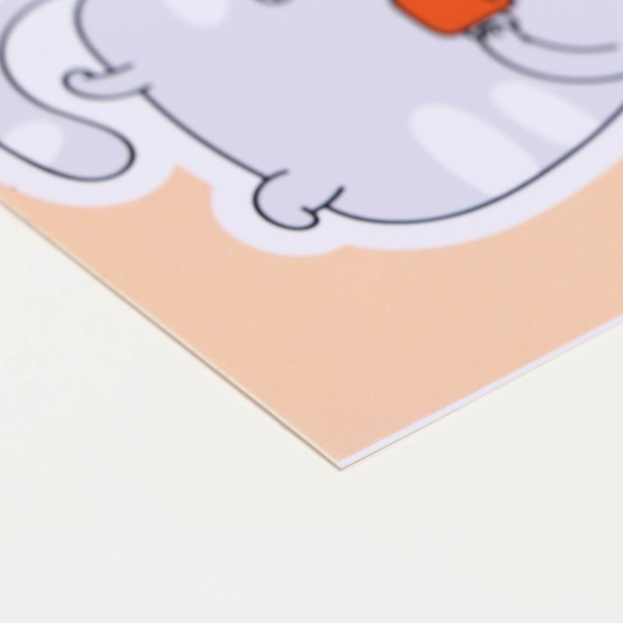 Коврик под миску  Коврик под миску "Пижон" 43 х 28 см "Кошачья радость"