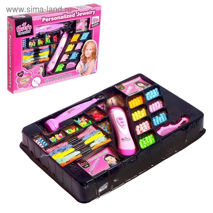 Набор парикмахера с аксессуарами для волос + 2 аппарата для плетения Набор парикмахера с аксессуарами для волос + 2 аппарата для плетения