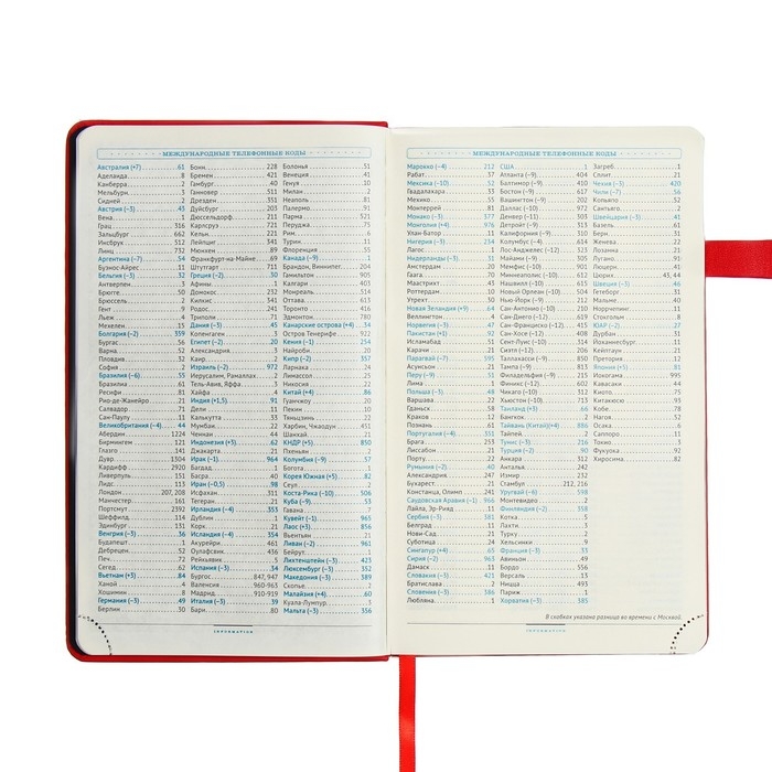 Ежедневник недатированный А5, 136 листов PREMIER, твёрдая обложка, искусственная кожа, ляссе, магнитный хлястик, бежевый блок 70 г/м2, красный