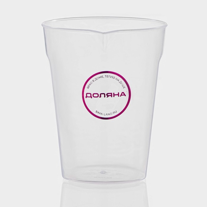 Стакан мерный Доляна, 250 мл, цвет прозрачный Стакан мерный Доляна, 250 мл, цвет прозрачный