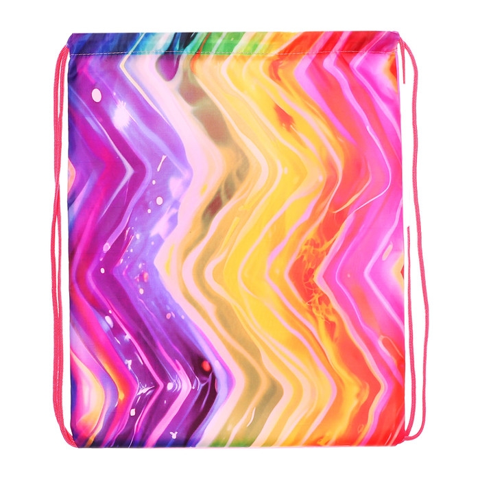 Мешок для обуви 420 х 340 мм, Calligrata МСО-5С, (мягкий полиэстер, плотность 210D),  Мешок для обуви 420 х 340 мм, Calligrata МСО-5С, (мягкий полиэстер, плотность 210D), "Зиг-заг"