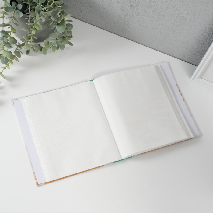 Фотоальбом на 80 фото 10х15 см Фотоальбом на 80 фото 10х15 см "Папоротник" в коробке 23х19х5 см