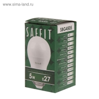 Лампа светодиодная SAFFIT SBG4509, G45, E27, 9 Вт, 230 В, 2700 К, 810 Лм, 220°, 81 х 45 мм