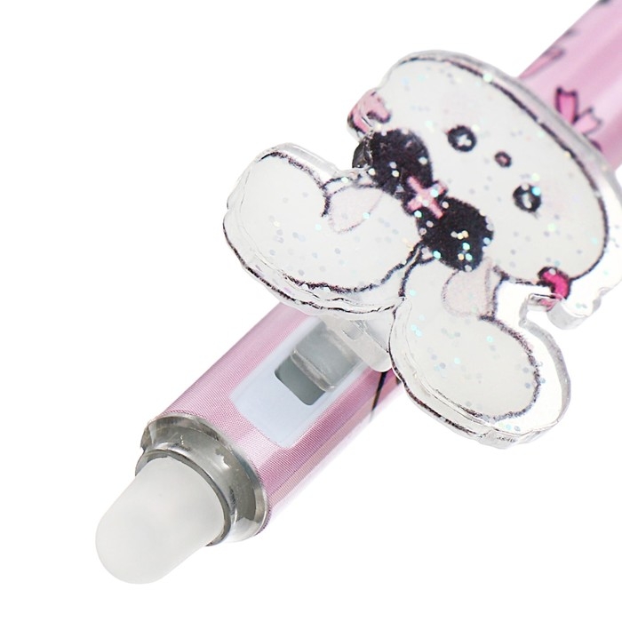 Ручка гелевая автомат Ручка гелевая автомат "Милашки", стираемые чернила, чернила синие, МИКС