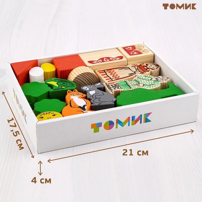 Конструктор «Первые сказки: Колобок, Курочка Ряба, Теремок», 30 элементов Конструктор «Первые сказки: Колобок, Курочка Ряба, Теремок», 30 элементов