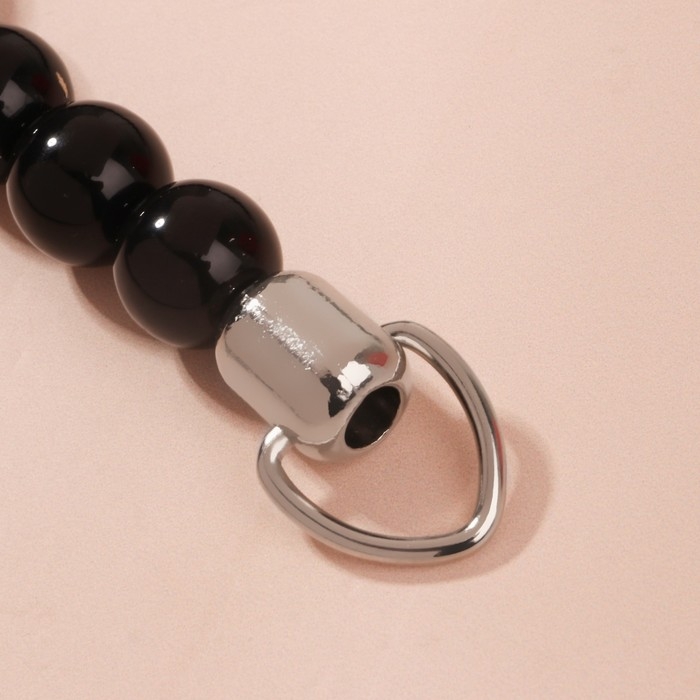 Ручка для сумки, 34 × 1,5 см, цвет чёрный Ручка для сумки, 34 × 1,5 см, цвет чёрный