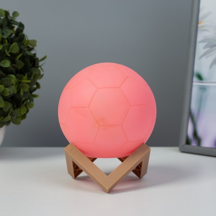 Ночник Ночник "Мячик" LED МИКС от батареек 3xLR44 белый 10х10х10 см RISALUX